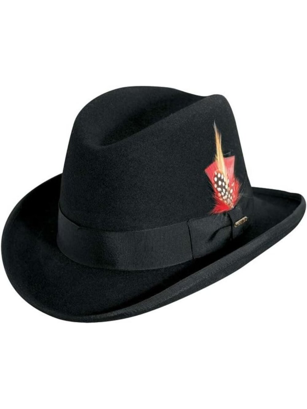 Stylish Men's Wool Felt Homburg Hat | Classic Fashion Accessory for Any Occasion